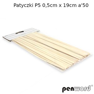 Obrazek Patyczki drewniane 50szt