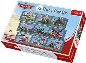 Obrazek Samoloty 3x Story Puzzle