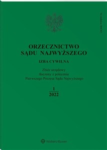 Picture of Orzecznictwo Sądu Najwyższego 1/2022