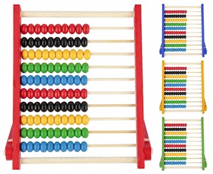 Picture of Liczydło drewniane z podstawką 1szt.mix
