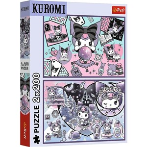 Obrazek Puzzle 2x200 Psoty Kuromi Hello Kitty 13345