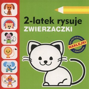 Obrazek 2-latek rysuje Zwierzaczki