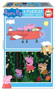 Picture of Puzzle 2x16 Świnka Peppa (drewniane) G3