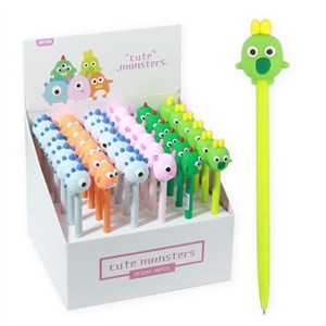 Obrazek Długopis Cute Monster niebieski (36szt)