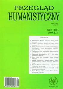 Obrazek Przegląd humanistyczny 1/2010
