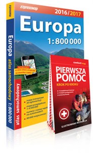 Obrazek Europa atlas samochodowy 1:800 000 + Pierwsza Pomoc