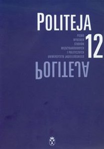 Obrazek Politeja 12 Pismo Wydziału Studiów Międzynarodowych i Politycznych Uniwersytetu Jegiellońskiego