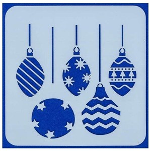 Obrazek Szablon Silhouette Bombki