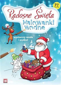 Obrazek Radosne Święta. Malowanki wodne