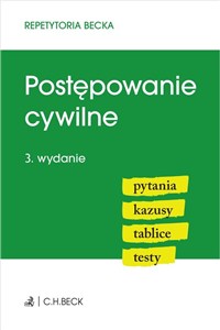 Obrazek Postępowanie cywilne Pytania Kazusy Tablice Testy