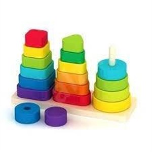 Obrazek Piramidki drewniane