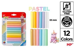 Obrazek Plastelina 12 kolorów pastel
