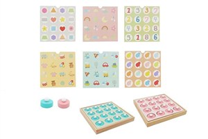 Obrazek Drewniana gra memory mix