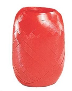 Obrazek Wstążka kłębuszek 20m/5mm czerwona