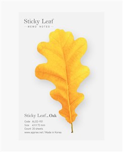 Obrazek Karteczki samoprzylepne Dąb żółty S