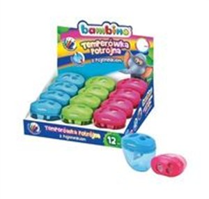 Picture of Temperówka potrójna z pojemnikiem BAMBINO Display 12 sztuk