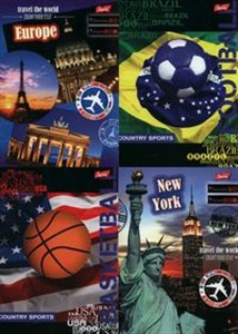 Picture of Zeszyt A5 w kratkę 60 kartek 10 sztuk mix