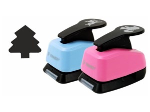 Obrazek Dziurkacz ozdobny 25mm choinka MIX