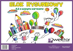 Obrazek Blok rysunkowy A3/20K biały (10szt)