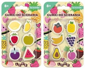 Obrazek Gumki do ścierania Owoce 1szt.mix