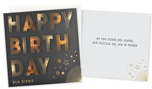 Obrazek Karnet Urodziny (męskie, happy birthday)