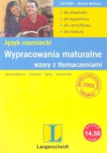 Obrazek Wypracowania maturalne Język niemiecki Wzory z tłumaczeniami
