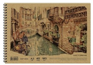 Picture of Szkicownik A3 koło 40 arkuszy mix okładek