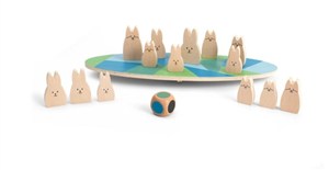 Obrazek Drewniane Balansujące króliczki