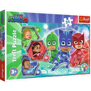 Obrazek Puzzle 24 Maxi Pidżamersi transformacja