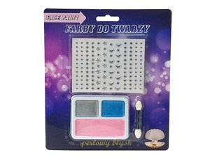 Picture of Farby do malowania twarzy perłowe z naklejkami