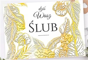 Obrazek Karnet A5 Ślub ZŁOTE LIŚCIE