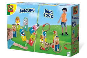 Picture of Kręgle drewniane +rzucanie pierścieniem