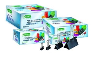 Obrazek Klipsy biurowe 32mm 12szt D.RECT