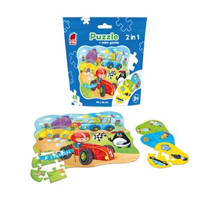 Picture of Puzzle 49 saszetka Auta + mini gra RK1140-03