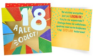 Obrazek Karnet Urodziny 18