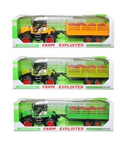 Obrazek Traktor z przyczepą MIX