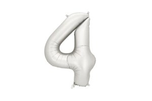 Picture of Balon foliowy cyfra 4 86cm srebrny