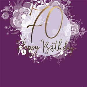 Obrazek Karnet Swarovski kwadrat Urodziny 70 CL0970_SG