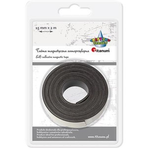 Picture of Taśma magnetyczna samoprzylepna 15mmx2m czarna