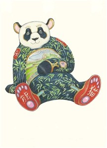 Picture of Karnet A121 B6 + koperta Panda