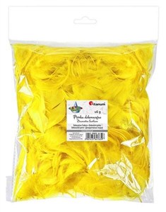 Obrazek Piórka puch 16g żółte