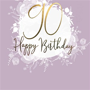 Obrazek Karnet Swarovski kwadrat Urodziny 90 CL0990_SG