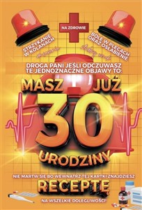 Picture of Karnet Urodzinowy z receptą 30