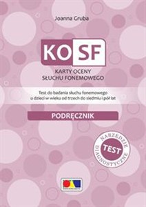 Obrazek KOSF Karty oceny słuchu fonemowego Test do badania słuchu fonemowego u dzieci w wieku od trzech do siedmiu i pół lat