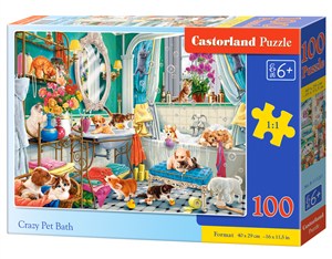 Picture of Puzzle 100 Crazy Pet Bath B-111251