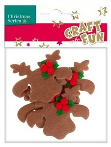 Picture of Ozdoba dekoracyjna filc renifery 4el