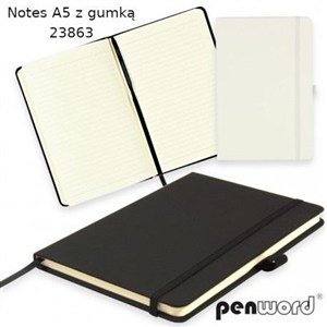 Obrazek Notes z gumką MIX