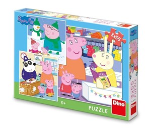 Obrazek Puzzle Świnka Peppa 3x55el