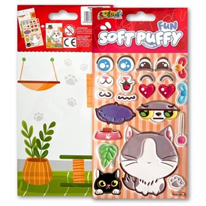 Obrazek Naklejki puffy Fun with Kitty