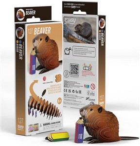 Obrazek Bóbr Eugy. Eko Układanka 3D